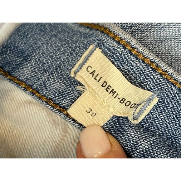 Madewell Cali Denim Bootcut Jeans 30 Light Wash High Rise Button Fly Y2K Retro - Picture 5 of 6